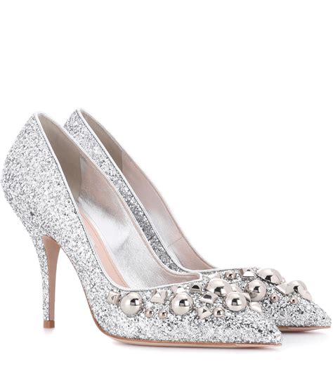 miu miu glitter shoes buy|miu mi u shoes.